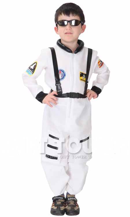 cos太空人服英雄利落帅气太空造型服环游儿童白色英勇太空人