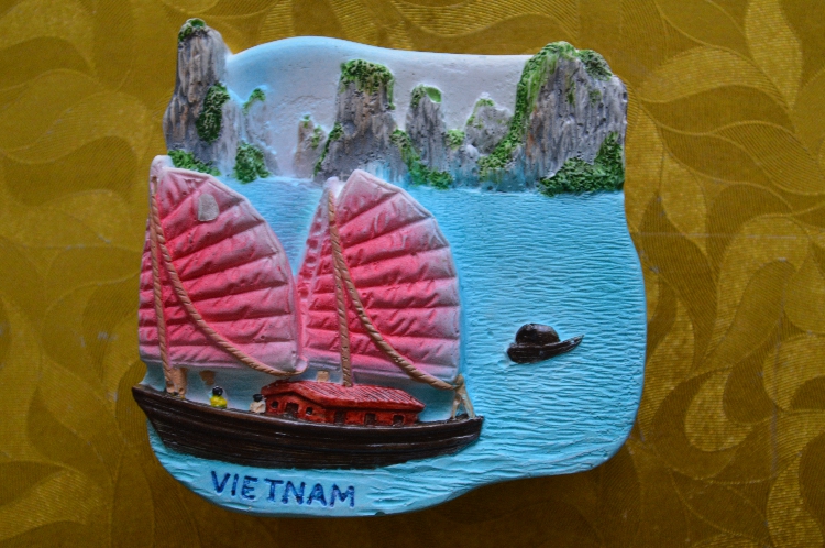 旅游景点纪念冰箱贴/冷瓷手工彩绘含香冰箱贴_越南 如画美景