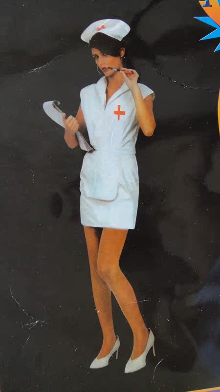 万圣节人物扮演女护士服短裙服装 性感俏丽护士装 狂欢派对服用品