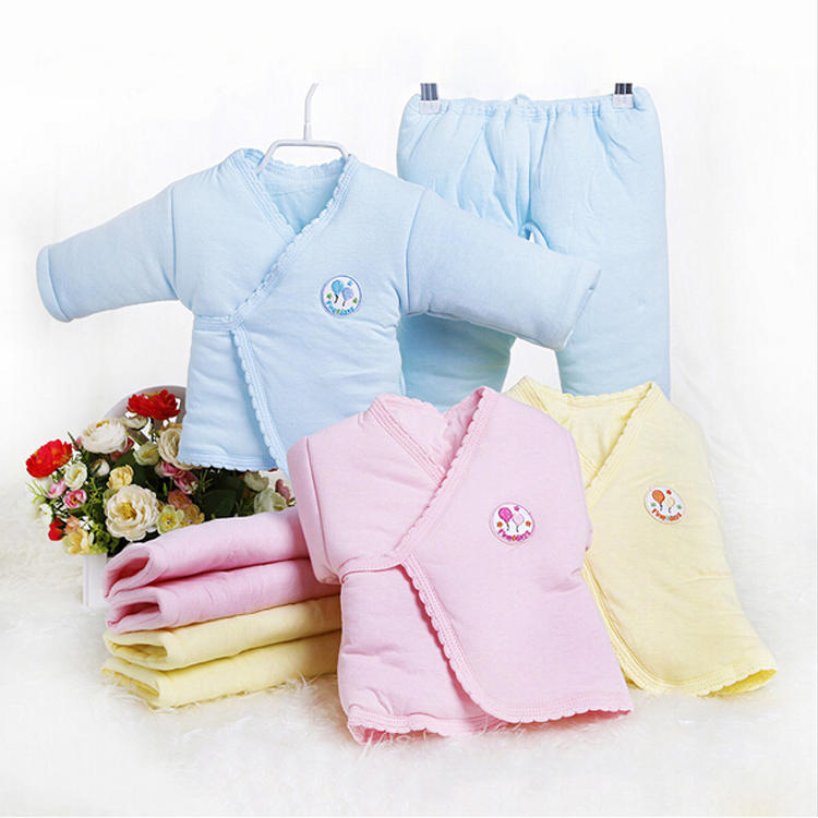 保暖婴儿衣服幼儿春秋季棉袄棉衣加厚宝宝棉衣新生儿棉和尚服套装