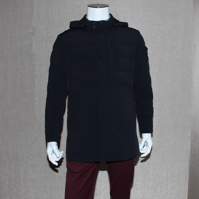 16新款卡尔丹顿专柜正品冬男装 中长款羽绒服外套KWGAW5602LPB2