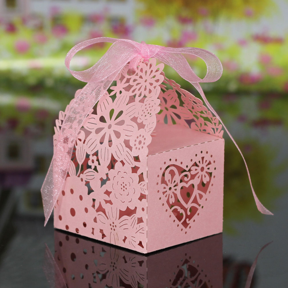 Delicate Laser Cut Butterfly Candy Box for Festival and Part