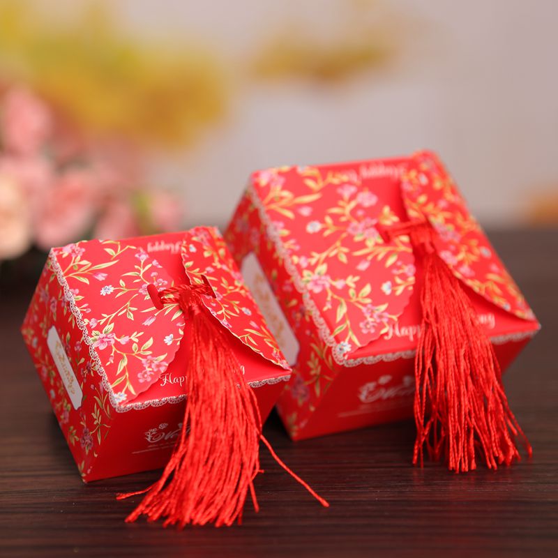 新款方形喜糖盒纸盒创意韩式婚庆回礼盒纸质结婚喜糖盒子礼盒