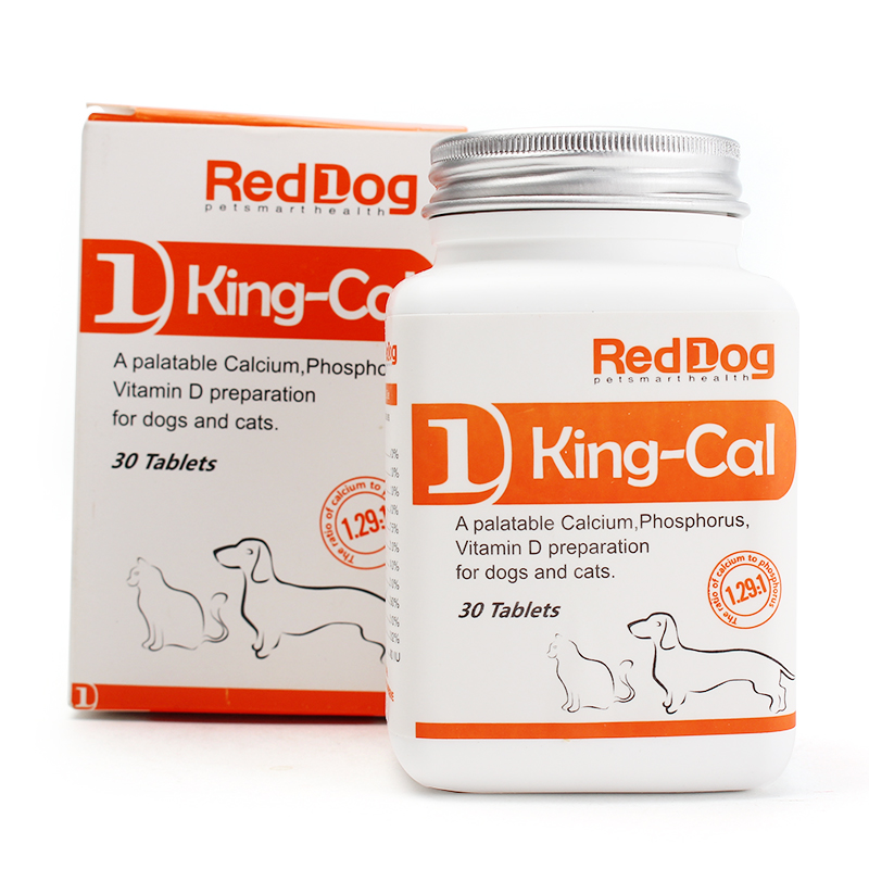 Mini-红狗RedDog钙王30片狗狗补钙健骨钙镁磷配比狗狗钙片