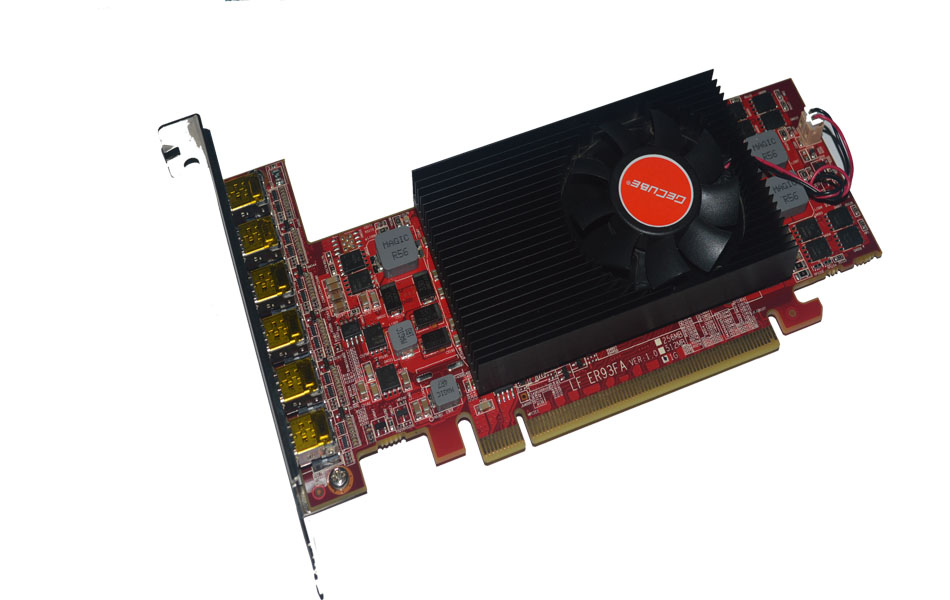 AMD 嵌入式 Radeon™ E6760 超声 医疗 雷达 监控 多屏 专业显卡
