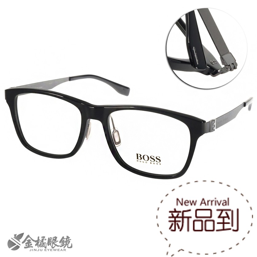 正品 Hugo Boss男士眼镜架  时尚简约大框 钛 近视眼镜 0694JS