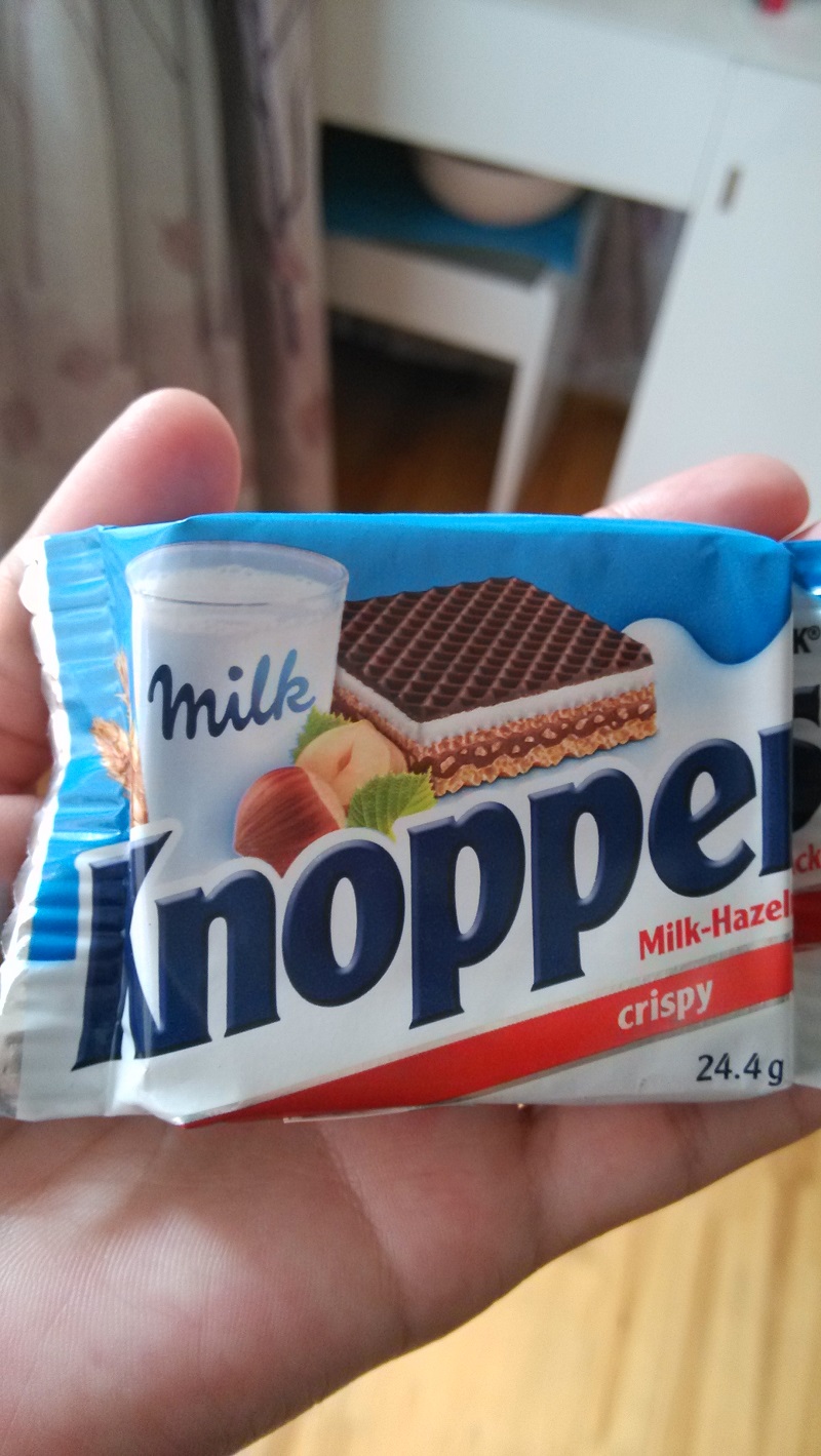 澳洲代购 进口Knoppers德国牛奶榛子巧克力威化饼干8块5层口味