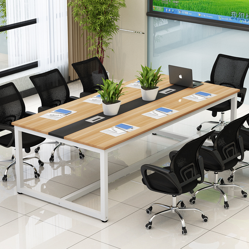 会议桌长桌简易工作台员工桌子培训洽谈桌简约现代职员办公桌