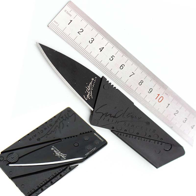 信用卡折叠刀户外钱包便携式迷你卡片刀名多功能刀小刀水果刀军刀