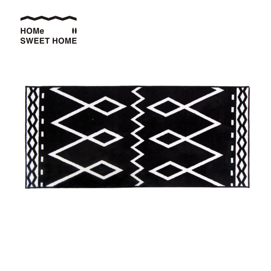 【青山美宿】黑白北欧简约设计师地毯床边毯进门垫客厅飘窗地毯