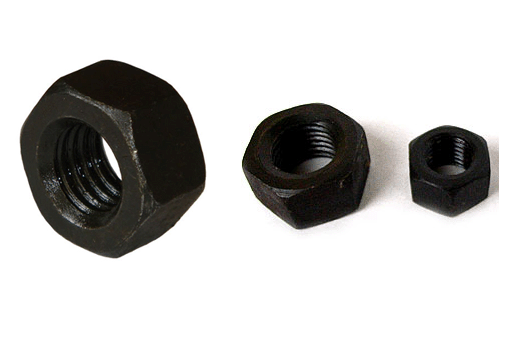 GB52发黑六角螺母、黑螺母‖黑色螺帽、镀黑螺母M6(100只/包)