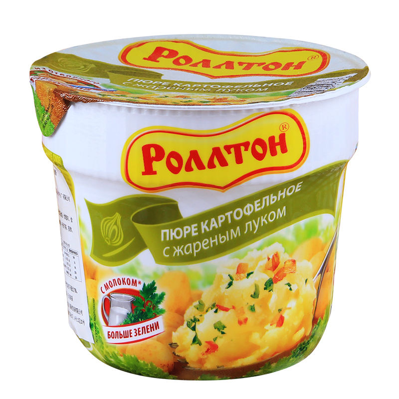 俄罗斯进口萌豆牌土豆泥粉鸡肉味40g/杯装冲泡即食方便速食食品