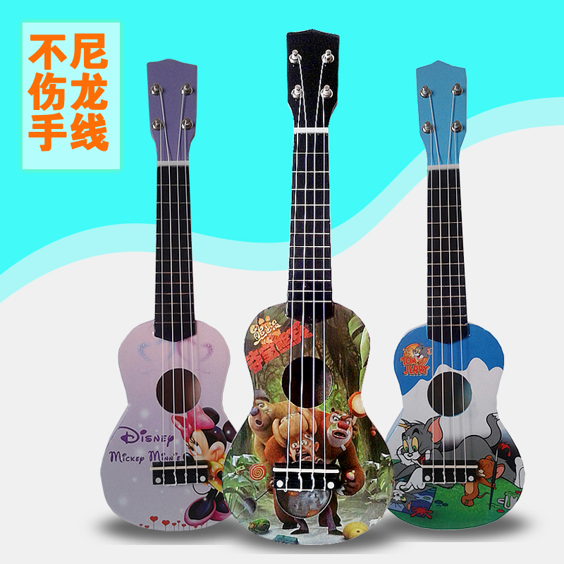 尤克里里ukulele 夏威夷小吉他儿童初学木制可弹小孩乐器