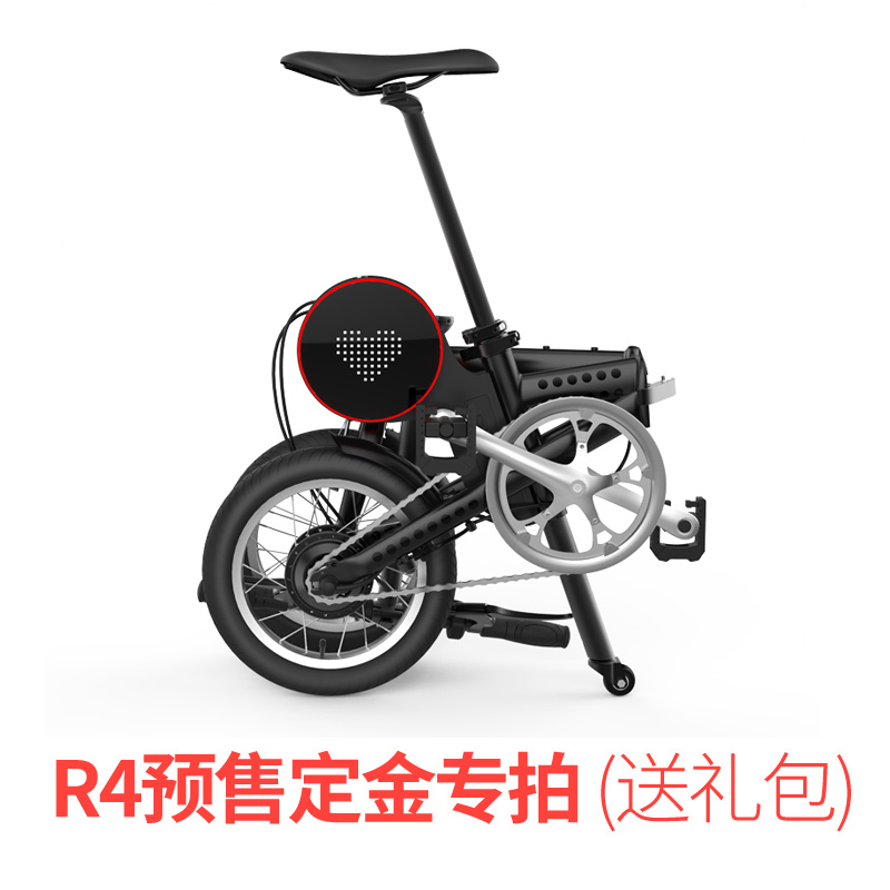 RBIKE骑达折叠助力自行车14寸折叠电动车锂电自行车骑达R4 预售