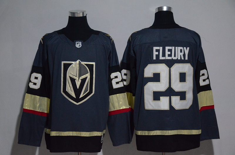 NHL冰球衣服 2017新款球员版长袖套头运动滑雪 黄金骑士29#FLEURY