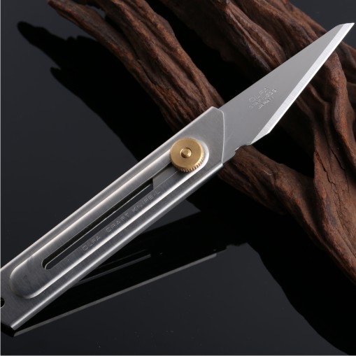 日本原装进口不锈钢美工刀手工模型专用全金属特价含包装限时促销