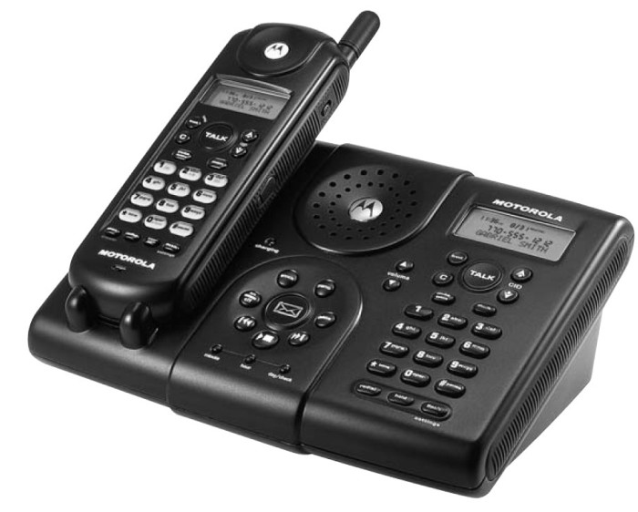 摩托罗拉5.8GHz MA580数字无绳答录 家用办公会议电话子母机座机