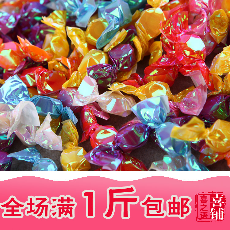 千纸鹤湖仙综合味水果糖硬糖500g350个散装零食结婚庆喜糖果批发