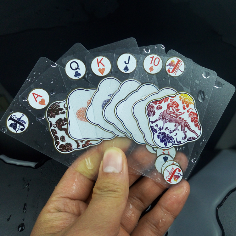 禾宸塑料扑克牌 创意 透明水晶扑克防水耐磨德州扑克牌