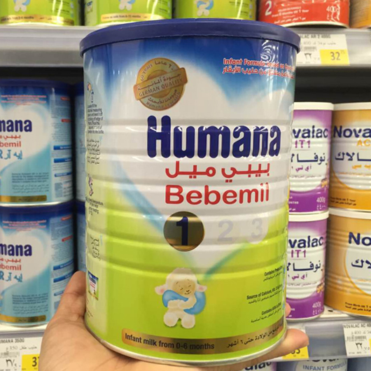 迪拜代购直邮 德国Humana/瑚玛娜婴幼儿有机奶粉1段 0-6月 900克