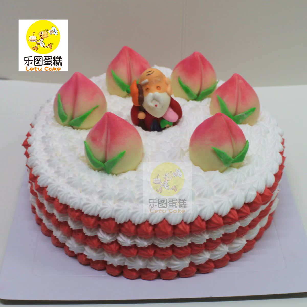 雨之家: 寿桃蛋糕 《Peach Birthday Cake》