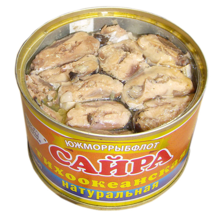 鱼罐头风味深海好吃特产秋刀鱼鱼段俄罗斯鱼罐头进口食品即食包邮