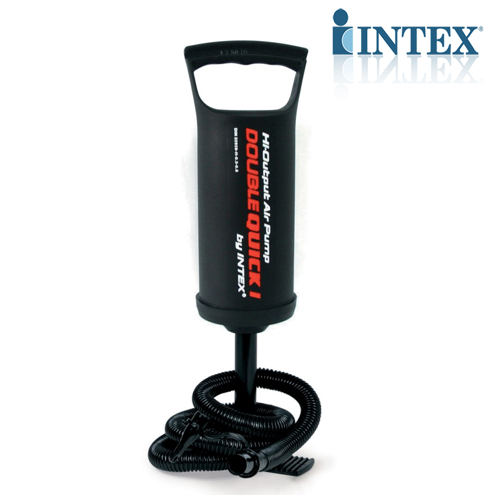 INTEX正品游泳圈水池手动抽充气工具床垫帐篷冲放气泵打气筒