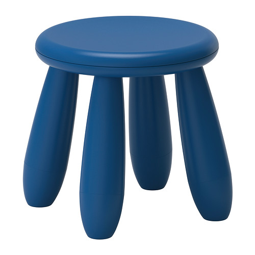 IKEA上海宜家家居具专业宜家代购 儿童 凳子 玛莫特 凳蓝色