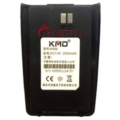 凯美达KMD-K666对讲机电池 凯美达K666电池 高容量2500毫安锂电