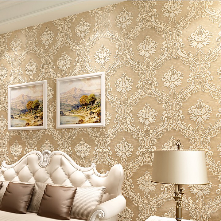 无纺布墙纸立体3d浮雕客厅沙发背景墙影视墙卧室酒店壁纸满铺欧式