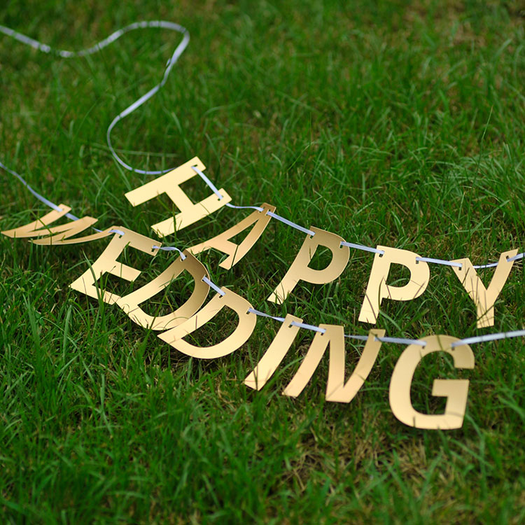 喜的良品  HAPPY WEDDING字母拉花