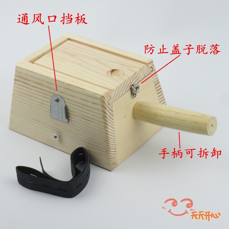 艾灸盒 实木制2柱  6柱  针 槽木质温灸器具仪器腰腹背妇科八髎