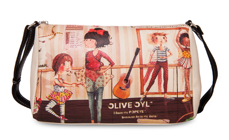 OLIVE/奥丽微新款正品女包包 卡通时尚潮流大容量斜跨包 背包