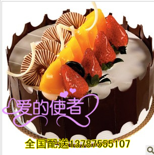 湖北襄樊谷城县枣阳宜城生日蛋糕同城配送货速递全国送PX52