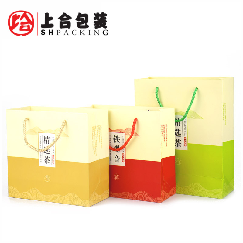 茶叶包装手提袋 通版手袋 茶叶袋子 定制 厂家直销 特价 上合包装