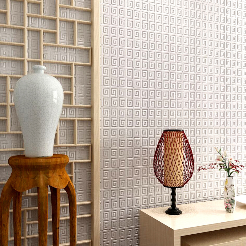 本木新简约现代中式墙纸风格古典客厅壁纸卧室无纺布壁纸复古素色