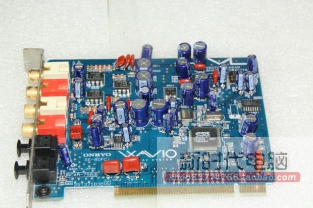 新到20片~ONKYO安桥 SE-80声卡 专业发烧级声卡 听歌好选择 PCI