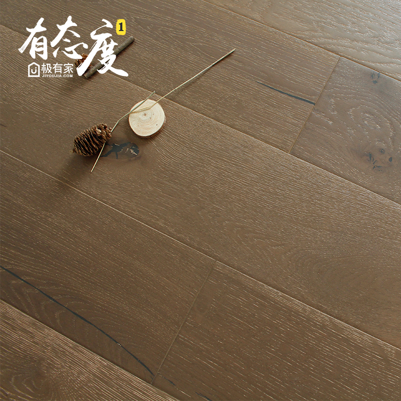 北欧橡墅地板1.9米多层实木地板橡木自然木蜡油UV大宽板美式橡木