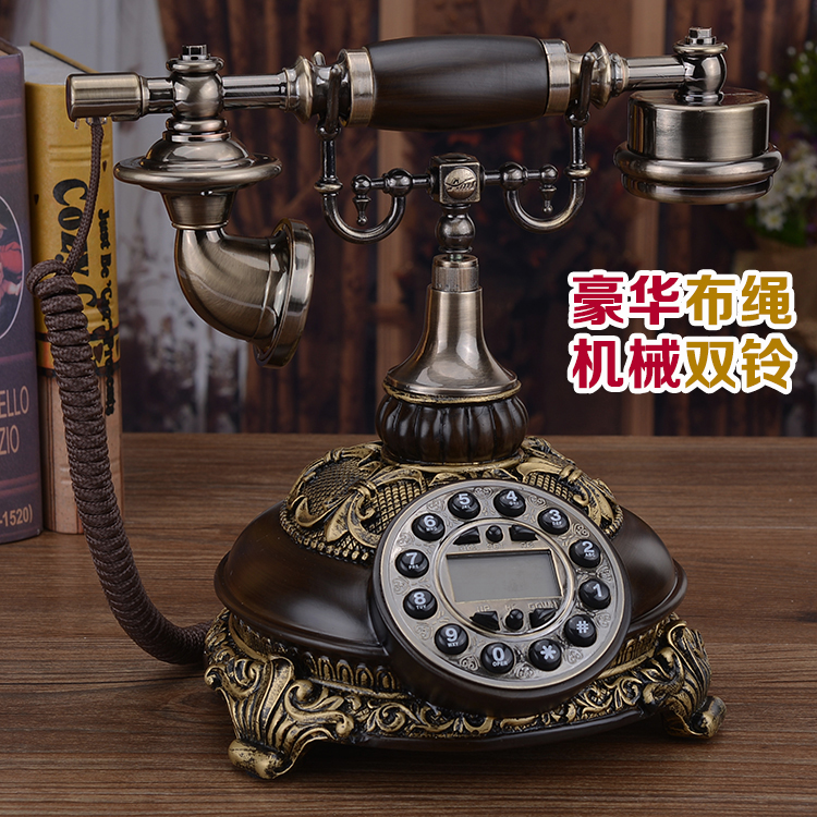 美式仿古电话机座机欧式电话机家用固定座机办公古董复古电话包邮
