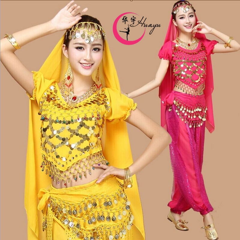 印度舞蹈服女成人肚皮舞套装天竺少女演出服新疆表演服