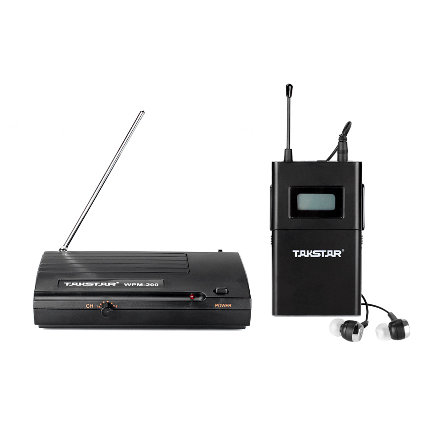 Takstar/得胜 WPM-200 无线 耳机 舞台返送 电脑无线耳机耳塞