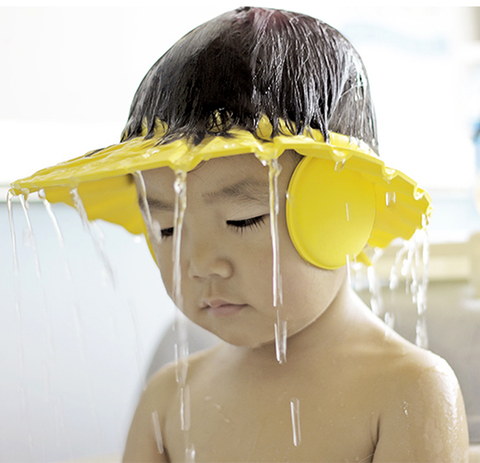 宝宝洗头帽幼儿洗发帽儿童浴帽婴儿洗澡帽可调节防洗发水加厚包邮