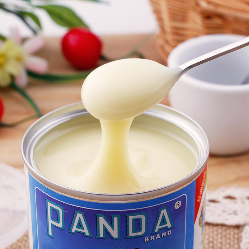 新品上市 正品 熊猫牌炼乳 甜炼乳甜奶酱蛋挞蛋糕 咖啡炼乳 350克