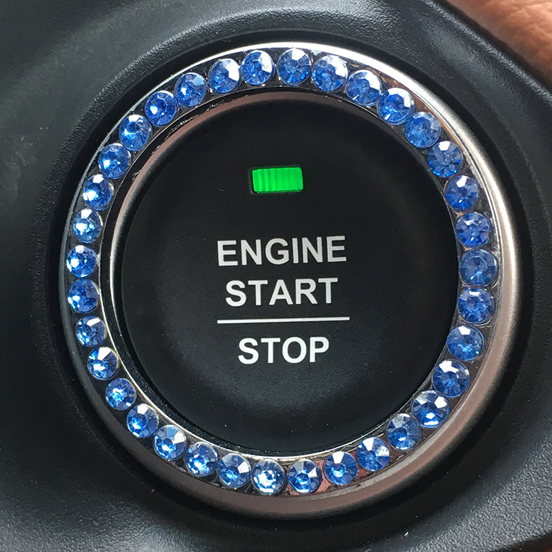 宝骏510汽车改装一键启动按钮装饰贴适用于510专用点火圈带钻包邮