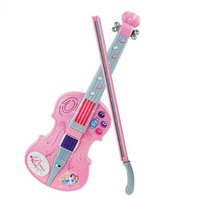 英纷迪士尼儿童乐器玩具电子小提琴宝宝音乐启蒙早教玩具2050GD