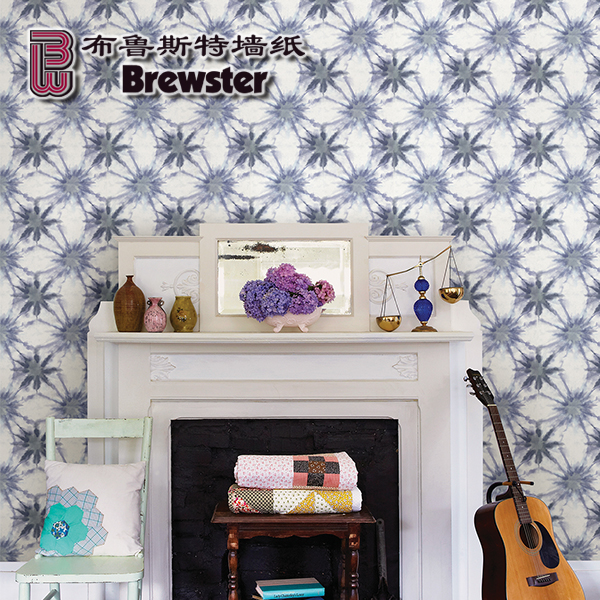 布鲁斯特 Beawster 无纺布墙壁纸客厅卧室包邮 波西米亚 SZ001856