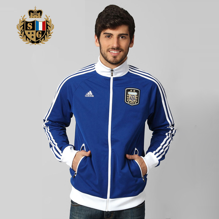2014世界杯阿根廷长袖足球服球衣N98夹克外套 梅西球衣出场服队服