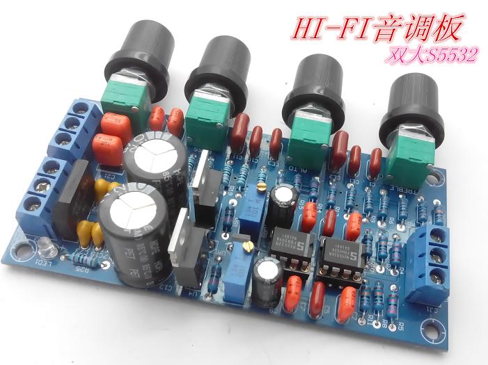 正品ne5532发烧级前级前置放大音调板成品 hifi专业级 2.0调音板