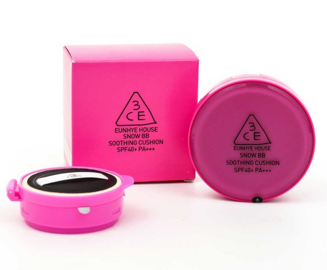 可爱粉红色盒气垫BB霜提亮肤色保湿白皙自然肤色凝气垫送替换装