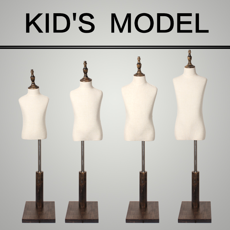 儿童模特道具童装服装店小孩拍摄衣架儿童半身模特橱窗展示架童模